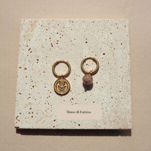 Mix & Match Earrings – Hand of Fatima & Murano Glass BEADS
