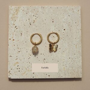 Orecchini Mix & Match – Farfalla e PERLA