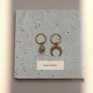 Mix & Match Earrings – Moon & Murano Glass BEADS